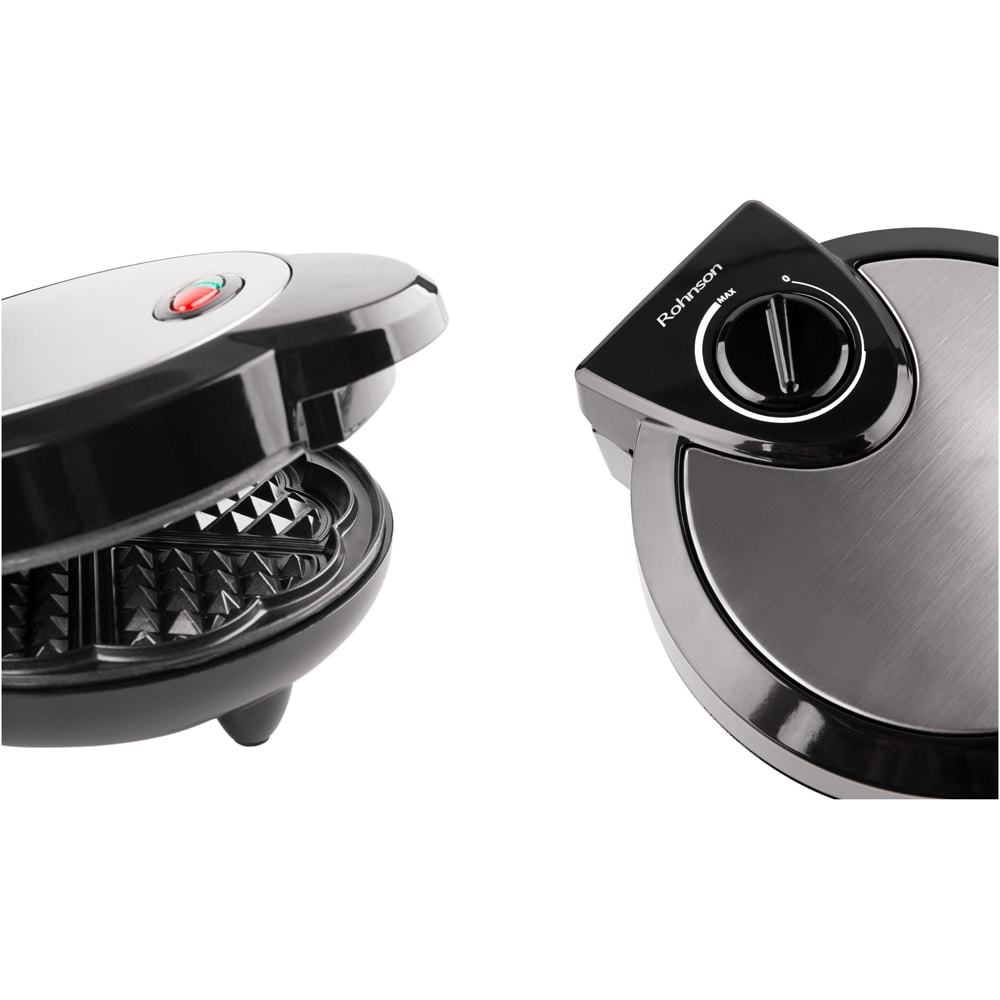 Aparat de facut waffe ROHNSON R268, 1200W, argintiu-negru