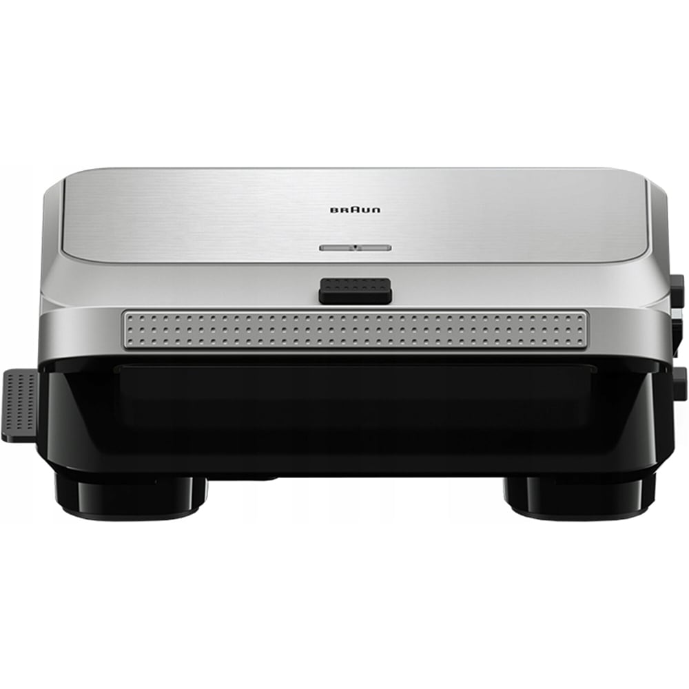 Sandwich maker BRAUN SnackMaker 5 SM5038, 800W, 3 placi detasabile, argintiu-negru