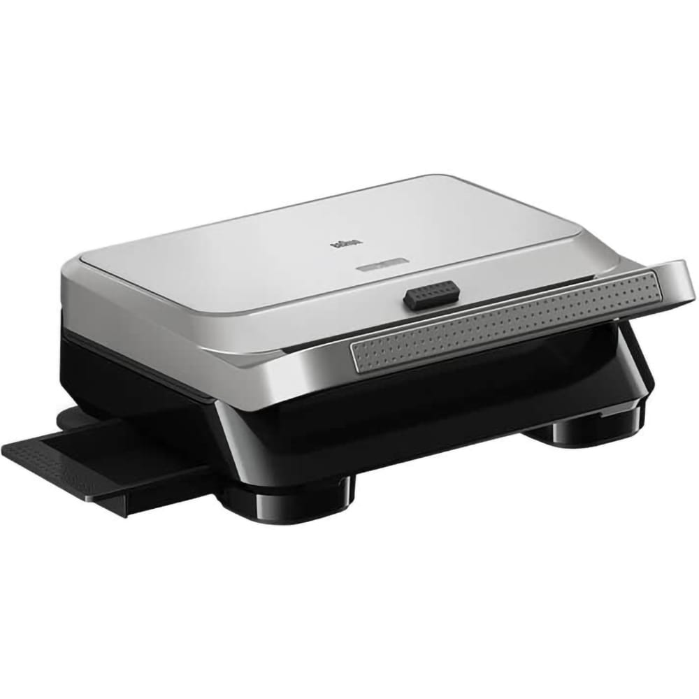 Sandwich maker BRAUN SnackMaker 5 SM5038, 800W, 3 placi detasabile, argintiu-negru