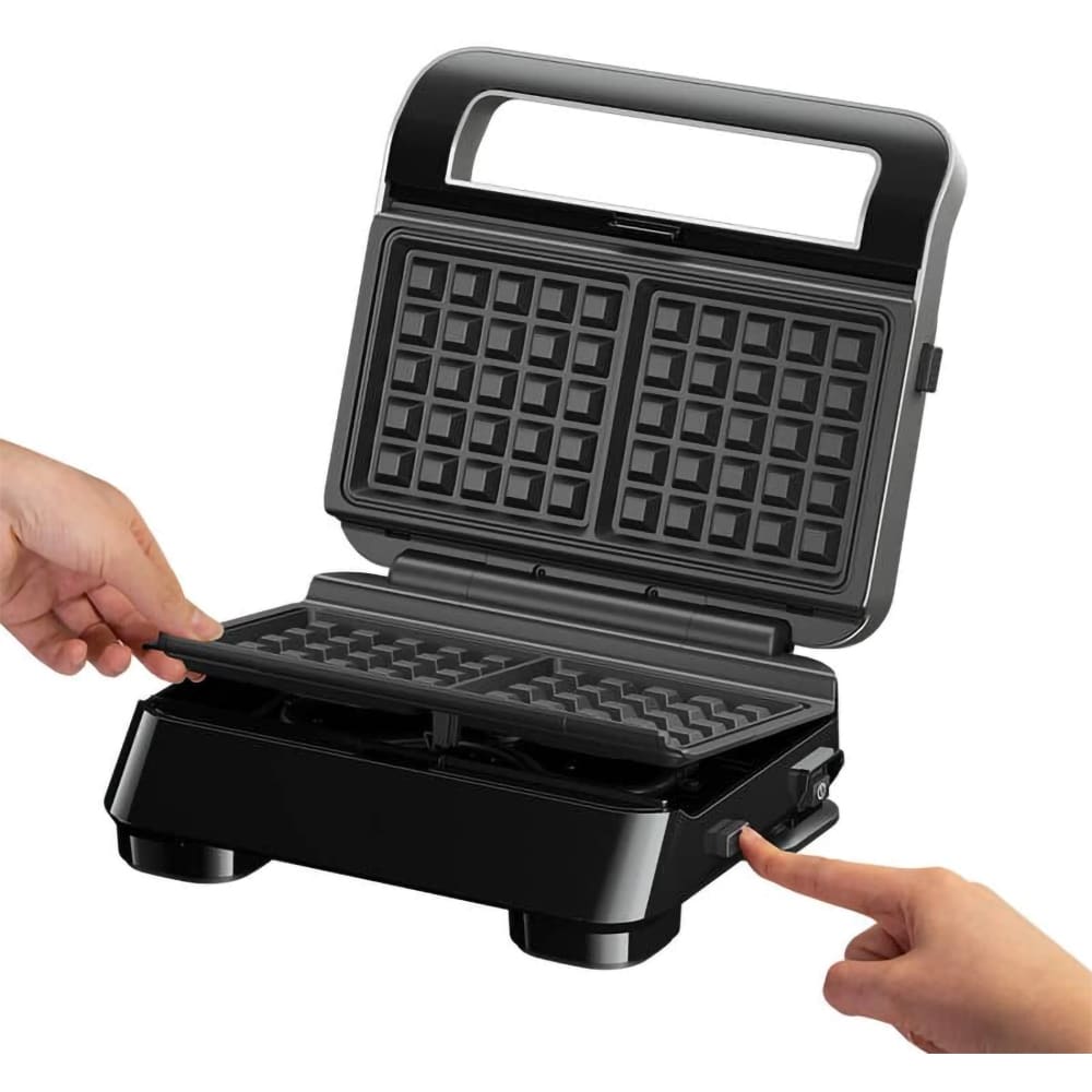 Sandwich maker BRAUN SnackMaker 5 SM5038, 800W, 3 placi detasabile, argintiu-negru