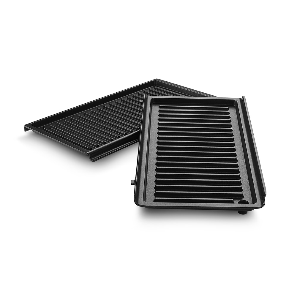 Sandwich maker BRAUN SnackMaker 5 SM5038, 800W, 3 placi detasabile, argintiu-negru