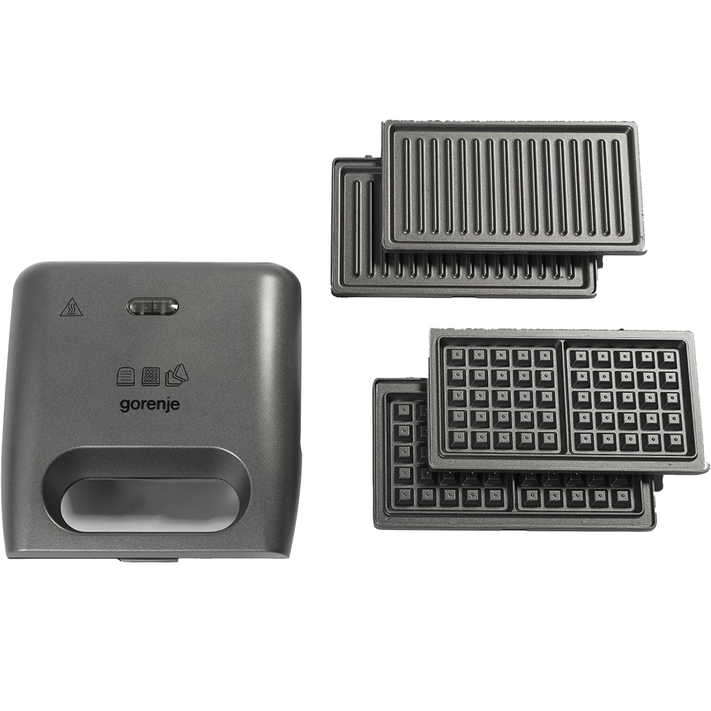 Sandwich maker GORENJE SM703GCG, 700W, gri inchis