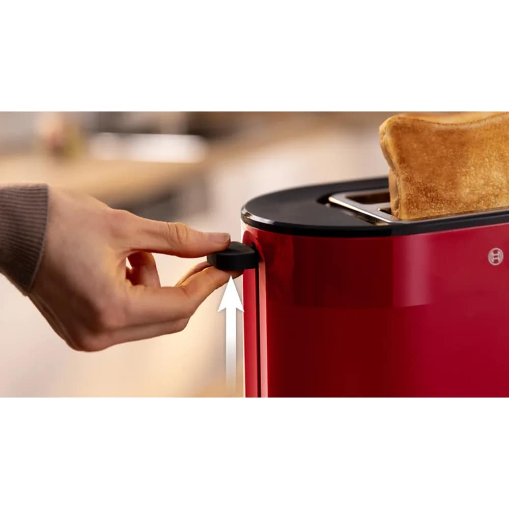 Prajitor de paine BOSCH MyMoment TAT2M124, 2 felii, 950W, rosu-gri inchis