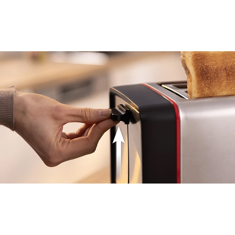 Prajitor de paine BOSCH MyMoment TAT6M420, 2 felii, 970W, argintiu-negru