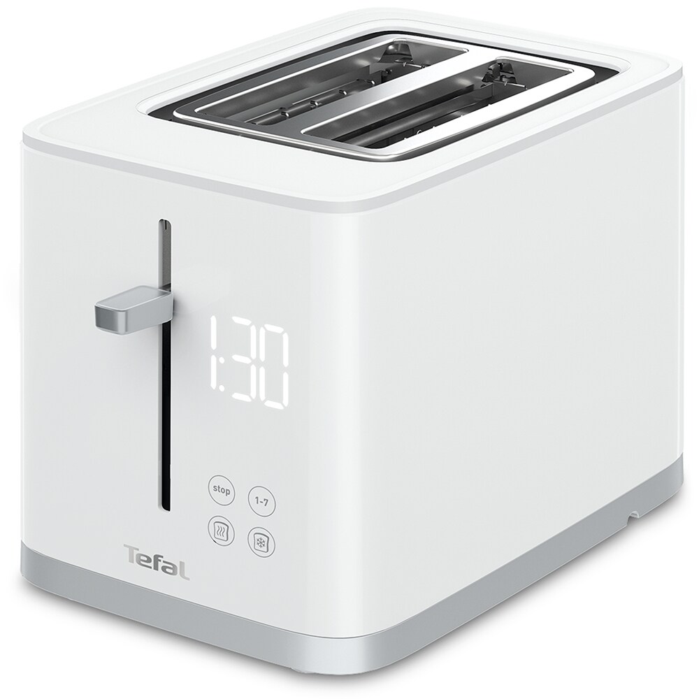 Prajitor de paine TEFAL Sense TT693110, 2 felii, 850W, alb-argintiu