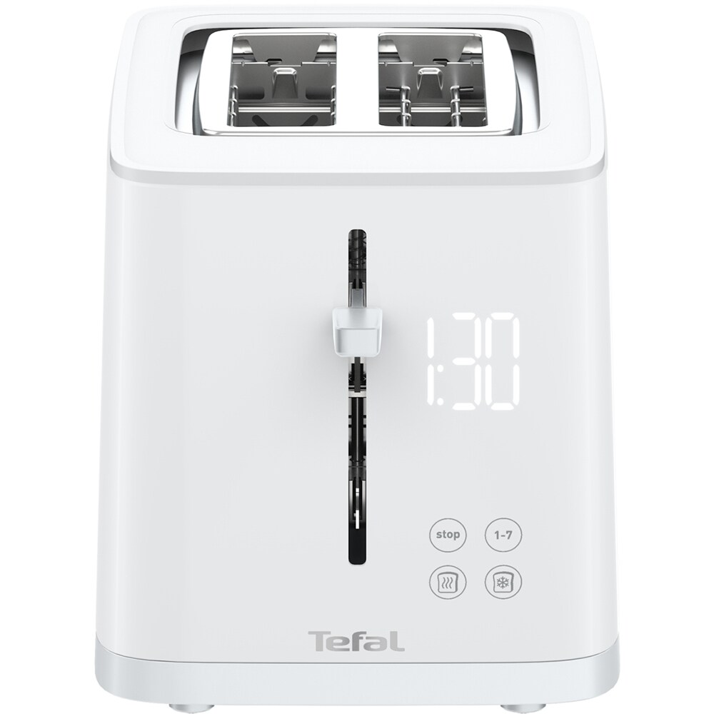 Prajitor de paine TEFAL Sense TT693110, 2 felii, 850W, alb-argintiu