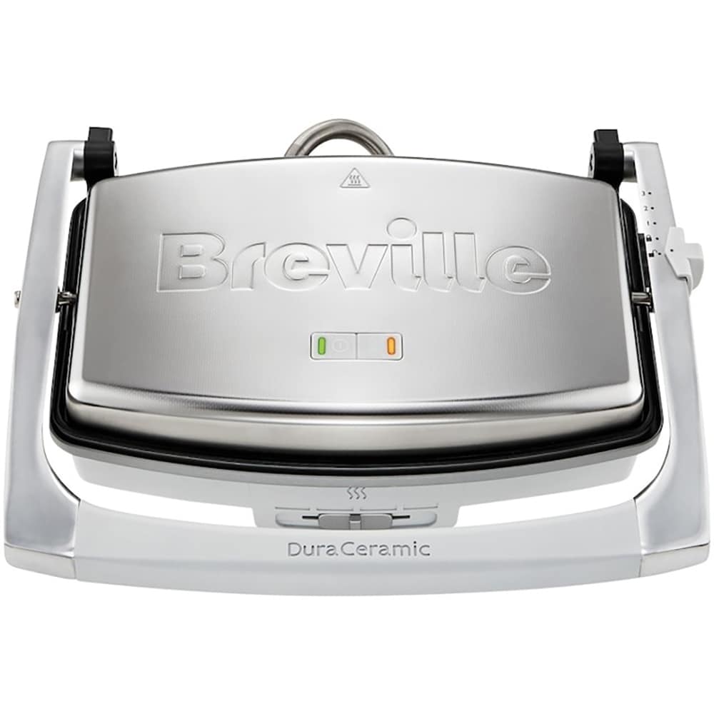 Sandwich maker BREVILLE Panini DuraCeramic VST071X-DIM, 1000W, argintiu-gri