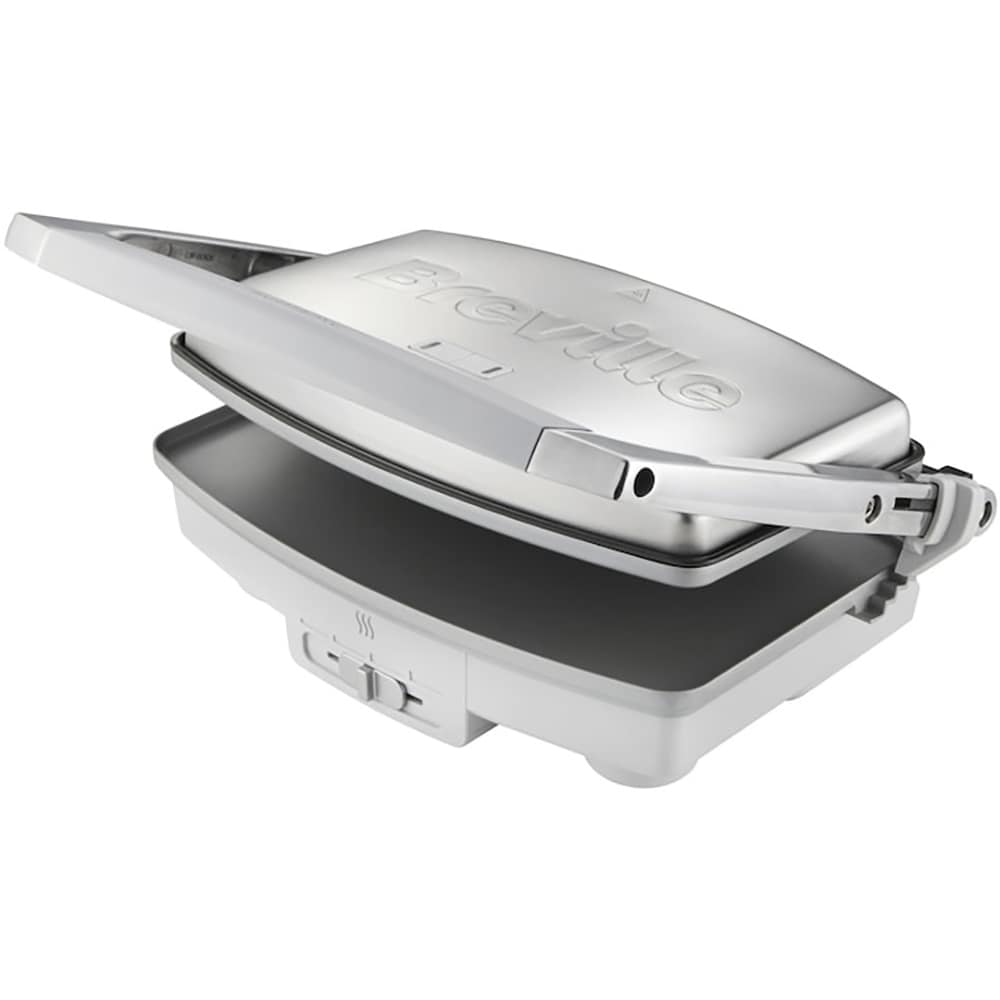 Sandwich maker BREVILLE Panini DuraCeramic VST071X-DIM, 1000W, argintiu-gri