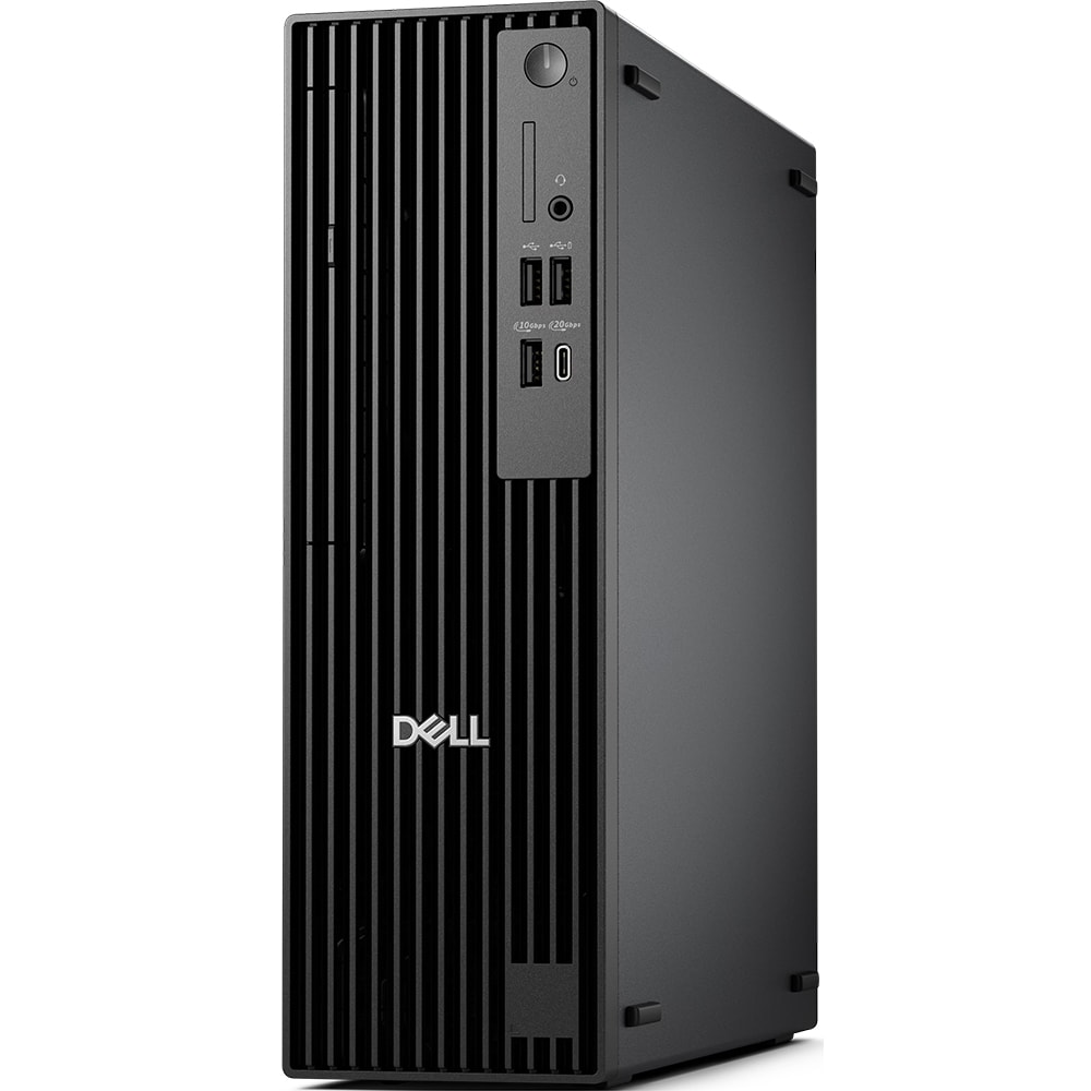 Sistem Desktop PC DELL Pro Slim Plus QCS1250, Intel Core i3-14100 pana la 4.7GHz, 8GB, SSD 512GB, Intel UHD Graphics 730, Windows 11 Pro