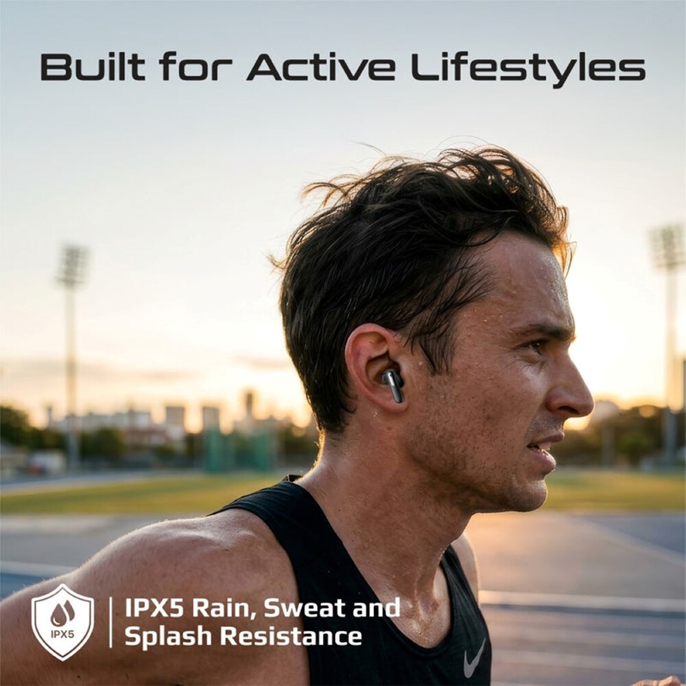 Casti PROMATE Arix, True wireless, Bluetooth, In-ear, Microfon, Noise Cancelling, negru