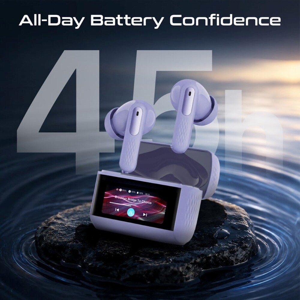 Casti PROMATE Arix, True wireless, Bluetooth, In-ear, Microfon, Noise Cancelling, violet