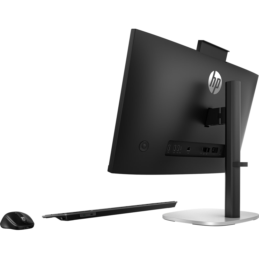 Sistem PC All in One HP ProStudio 4 G1i AI, Intel Core Ultra 5 225T pana la 4.9GHz, 23.8" Full HD, 32GB, SSD 1TB, Intel Graphics, Windows 11 Pro, negru-argintiu