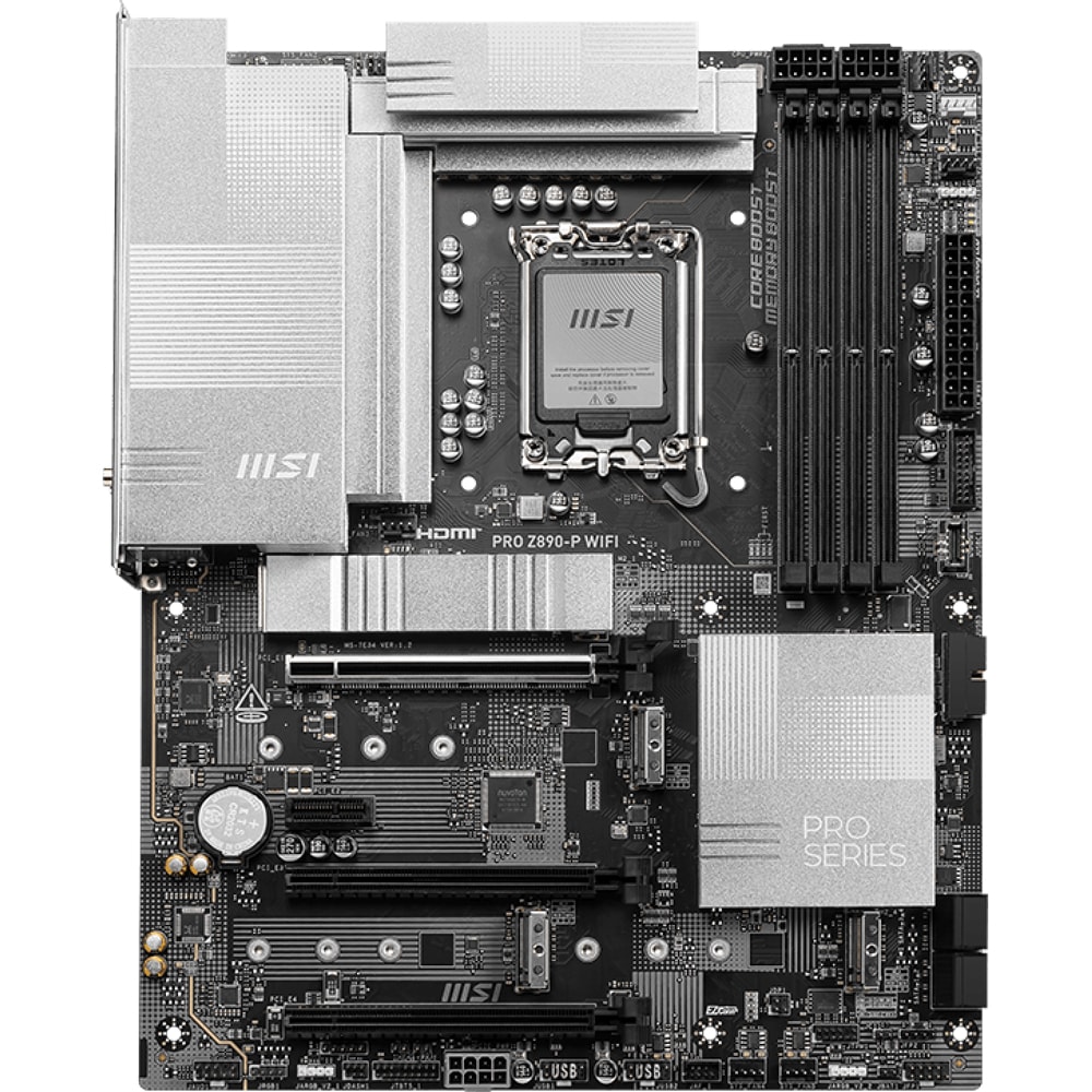 Placa de baza MSI PRO Z890-P WIFI, Socket 1851, ATX, Wi-Fi