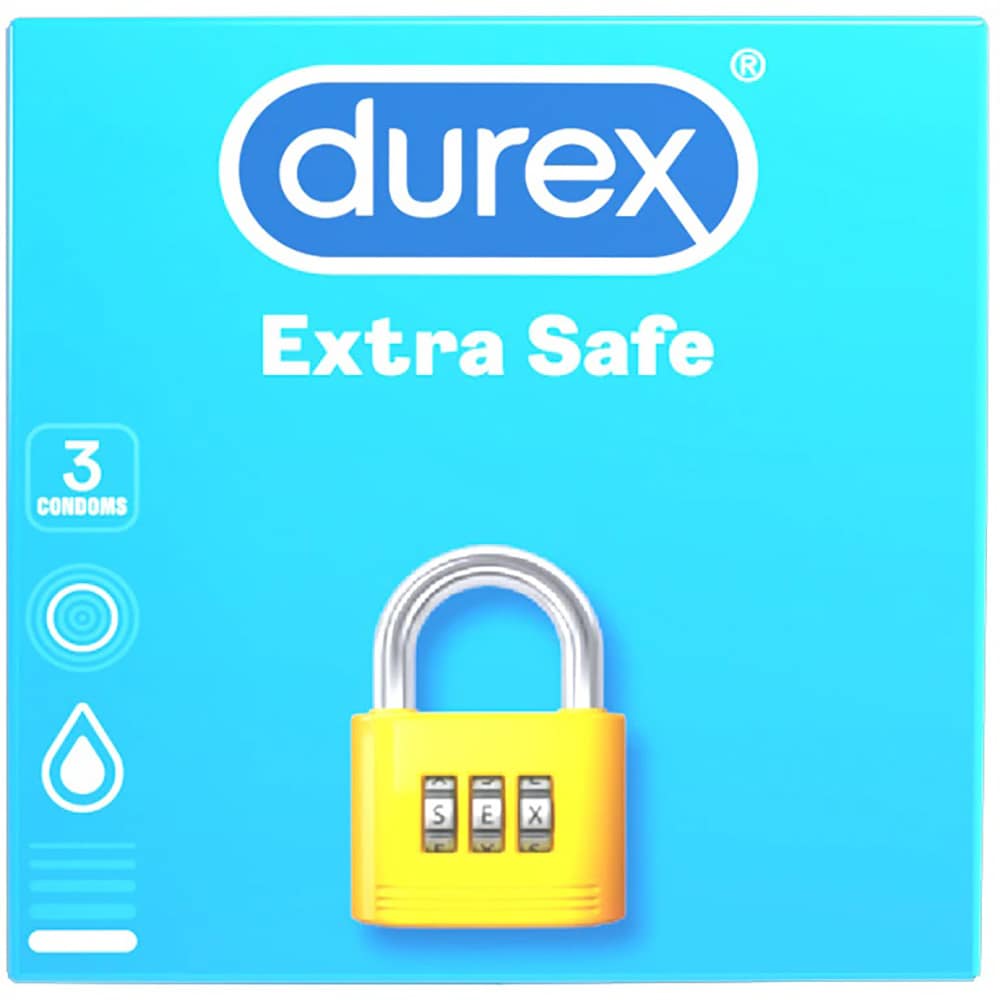 Prezervativ DUREX Extra Safe, fara aroma, 3buc
