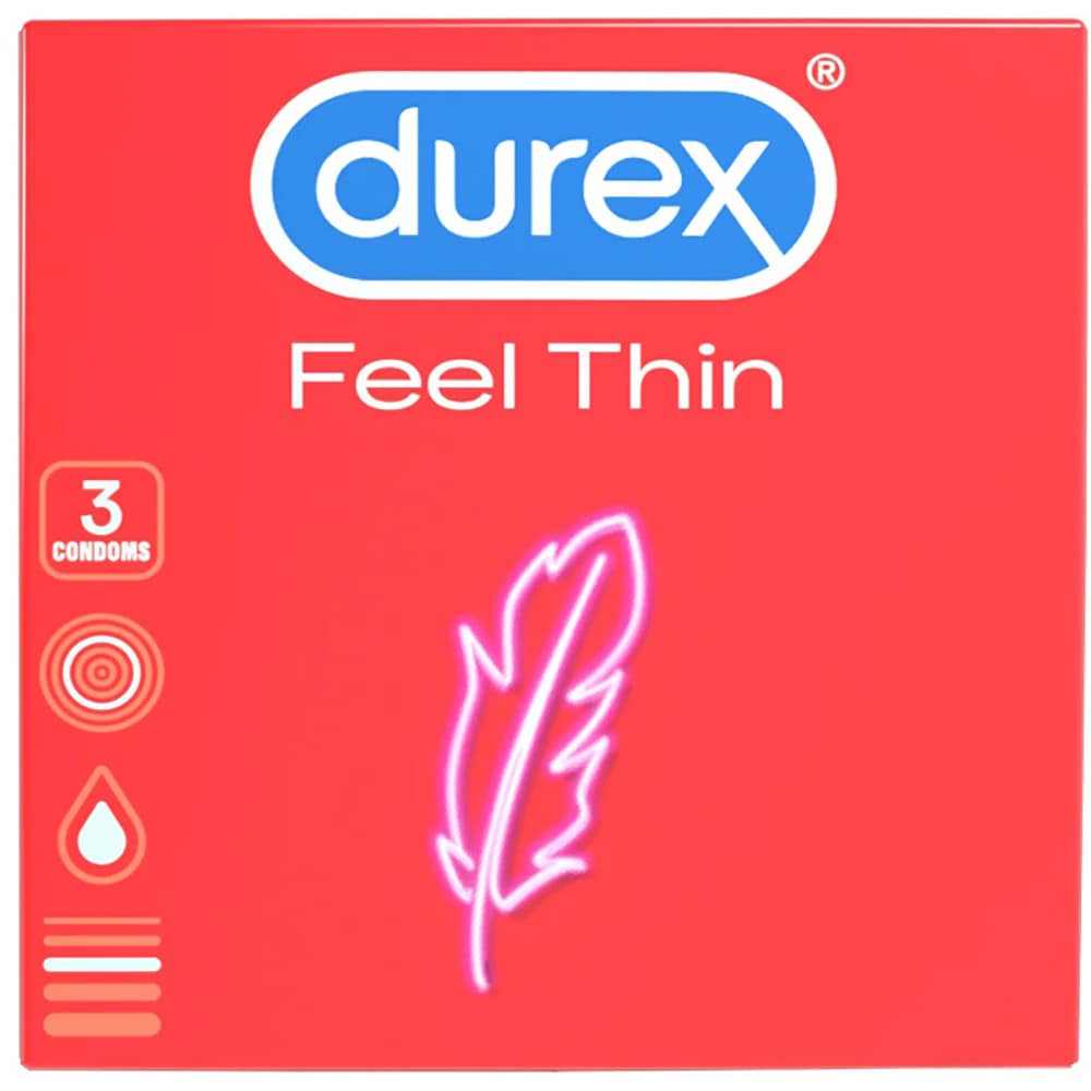 Prezervative DUREX Feel Thin, fara aroma, 3buc