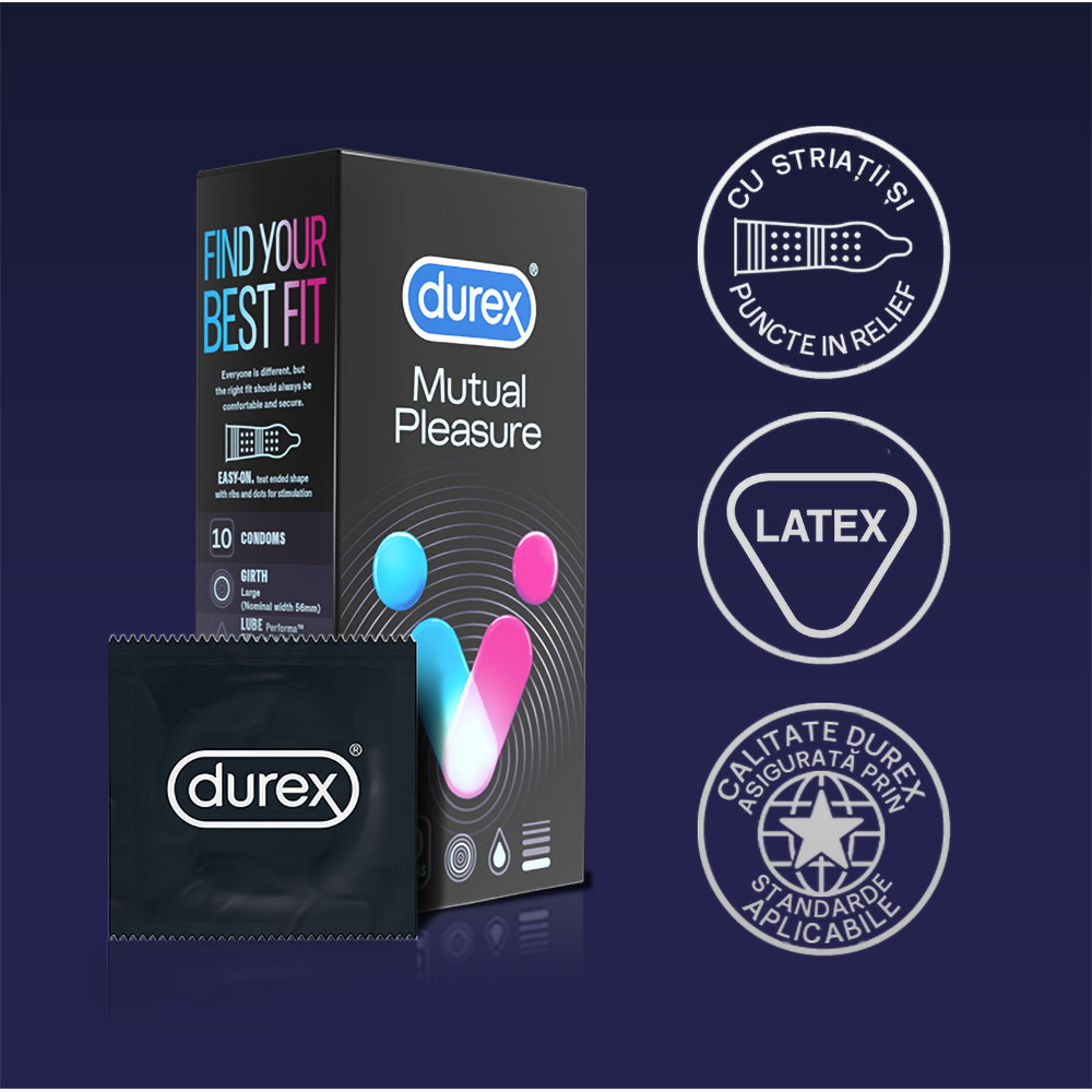 Prezervative DUREX Mutual Pleasure, 10buc