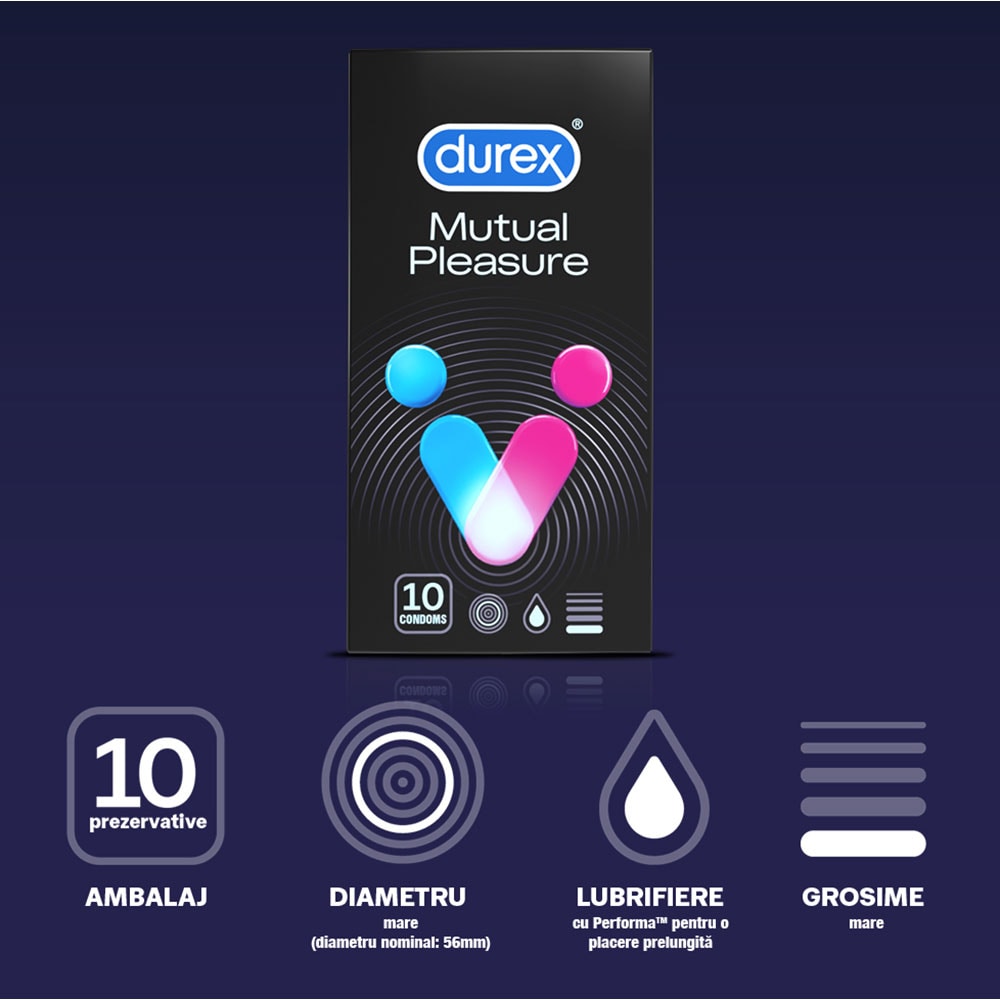 Prezervative DUREX Mutual Pleasure, 10buc