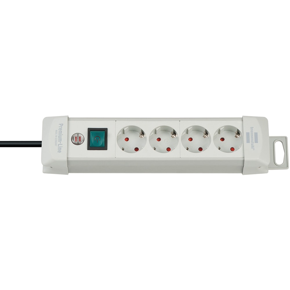 Prelungitor BRENNENSTUHL Premium-Line 212432, 4 prize, 1.8m, gri