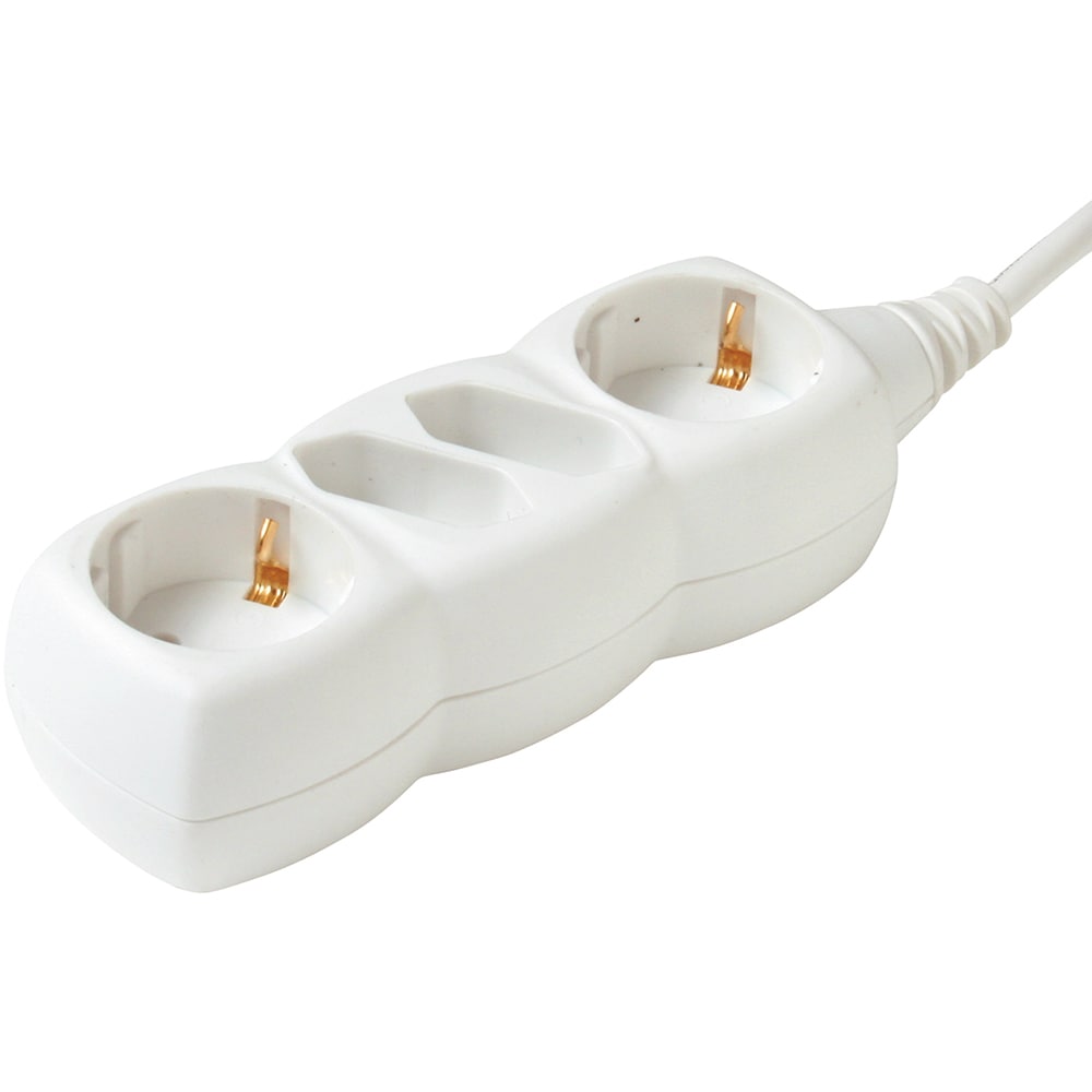 Prelungitor cu protectie HOME NV 14-3, 4 prize, 3m, Alb