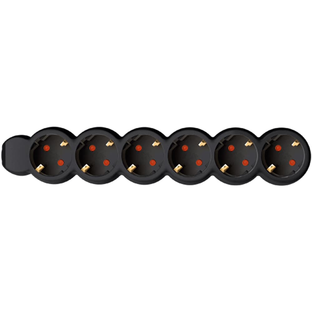 Prelungitor cu protectie HOME NV 6-3, 6 prize, 3m, Negru