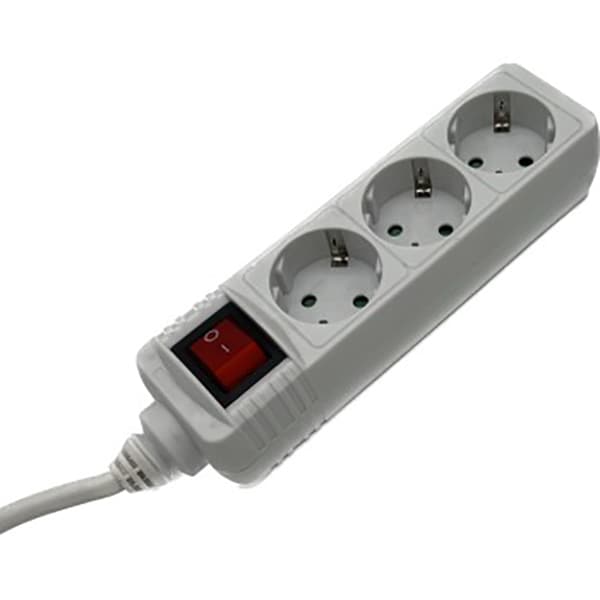 Prelungitor cu protectie HAMA R9223807, 3 prize, 5m, alb