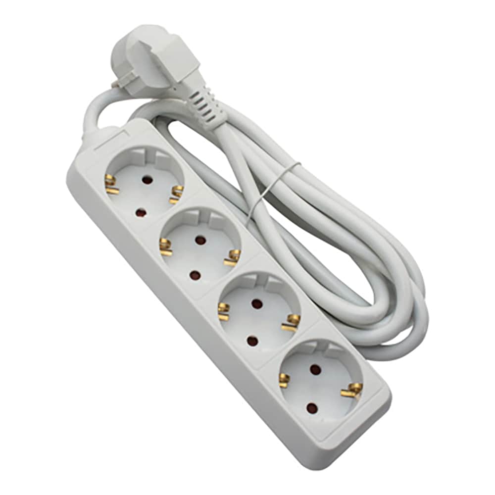 Prelungitor STROHM 5948833072700, 4 prize Shucko, 5m, alb