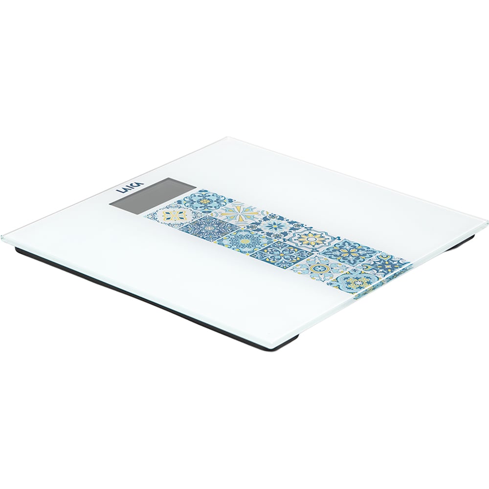 Cantar corporal LAICA PS1082B, 180Kg, electronic, sticla, alb
