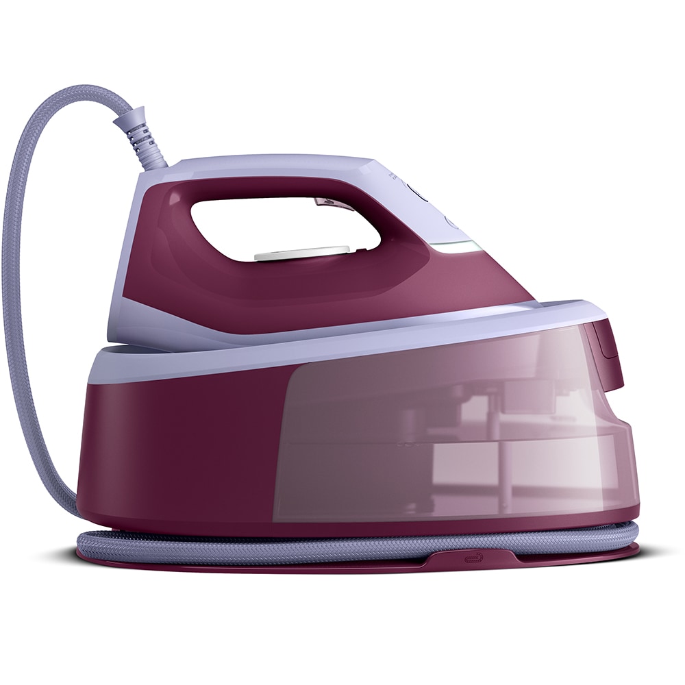 Statie de calcat PHILIPS Seria 3000 PSG3001/30, 2400W, 350g/min, 1.6l, talpa ceramica, visiniu-lila