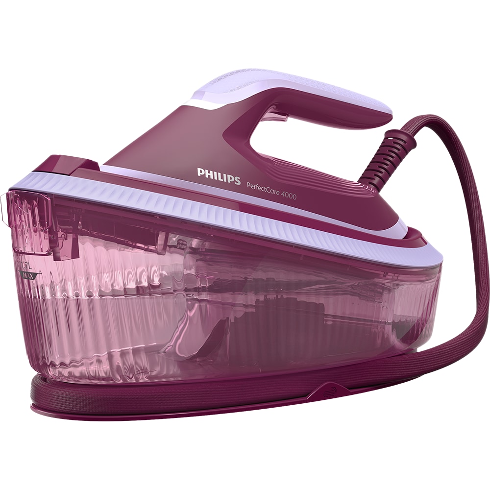 Statie de calcat PHILIPS Seria 4000 PSG4020/30, 2400W, 450g/min, 1.7l, talpa SteamGlide+, mov