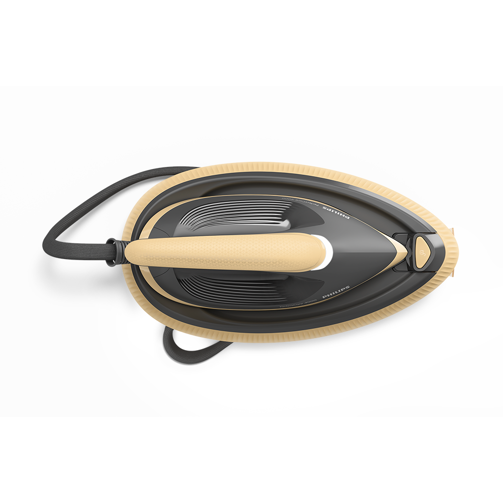 Statie de calcat PHILIPS Seria 4000 PSG4040/80, 2400W, 500g/min, 1.7l, talpa SteamGlide+, auriu-negru