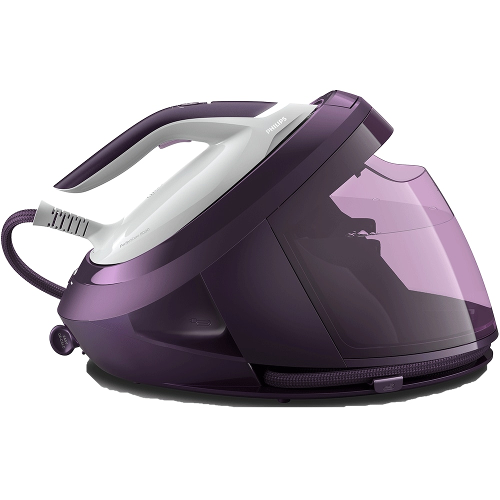 Statie de calcat PHILIPS Seria 8000 PSG8050/30, 2700W, 600g/min, 1.8l, talpa SteamGlide Elite, mov-alb