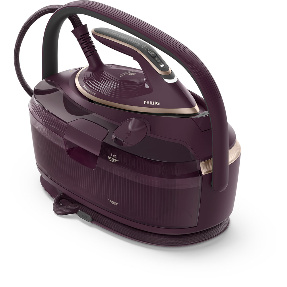 Statie de calcat PHILIPS PerfectCare Seria 8000 PSG8300/30, 3120W, 850g/min, 1.4l, talpa SteamGlide Elite, mov