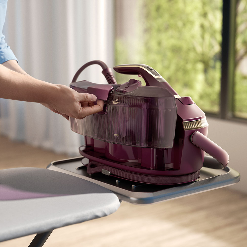 Statie de calcat PHILIPS PerfectCare Seria 8000 PSG8300/30, 3120W, 850g/min, 1.4l, talpa SteamGlide Elite, mov