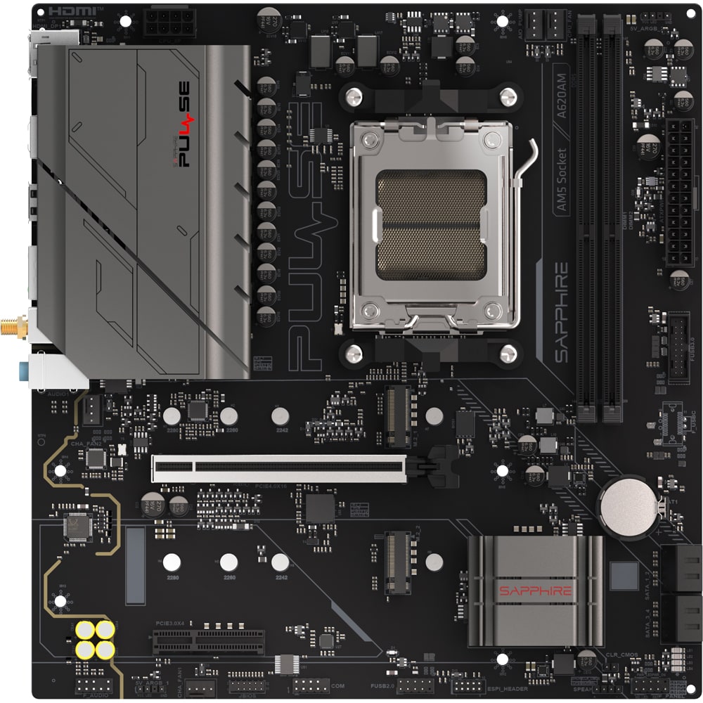 Placa de baza SAPPHIRE PULSE A620AM, Socket AM5, mATX