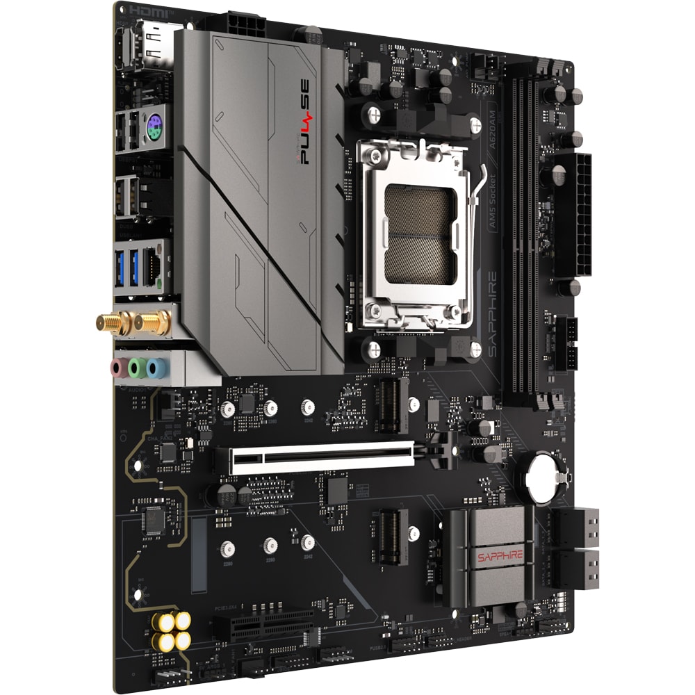 Placa de baza SAPPHIRE PULSE A620AM, Socket AM5, mATX