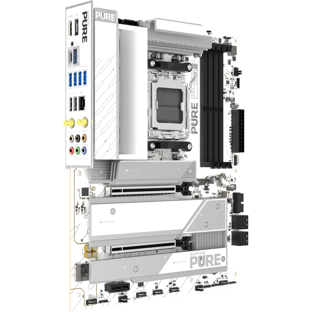 Placa de baza SAPPHIRE PURE X870A, Socket AM5, ATX, Wi-Fi