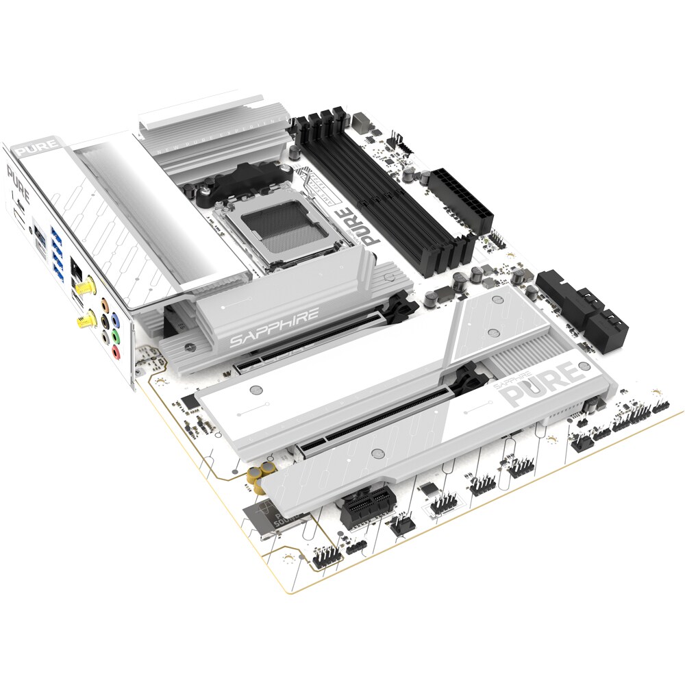 Placa de baza SAPPHIRE PURE X870A, Socket AM5, ATX, Wi-Fi