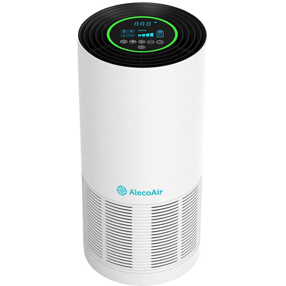 Purificator de aer ALECOAIR P40 Smart, 4 trepte de viteza, HEPA, Wi-Fi, Lampa UV, alb