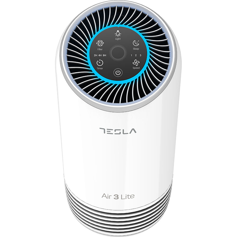 Purificator aer TESLA Air 3 Lite, 3 trepte viteza, Hepa, Night mode, alb