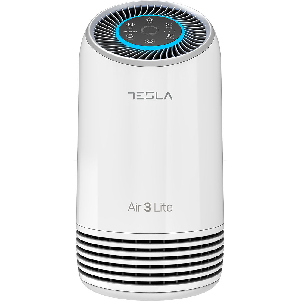 Purificator aer TESLA Air 3 Lite, 3 trepte viteza, Hepa, Night mode, alb