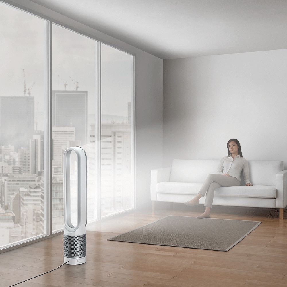 Purificator aer DYSON Purifier Cool TP00, 10 trepte viteza, Hepa, Telecomanda, alb