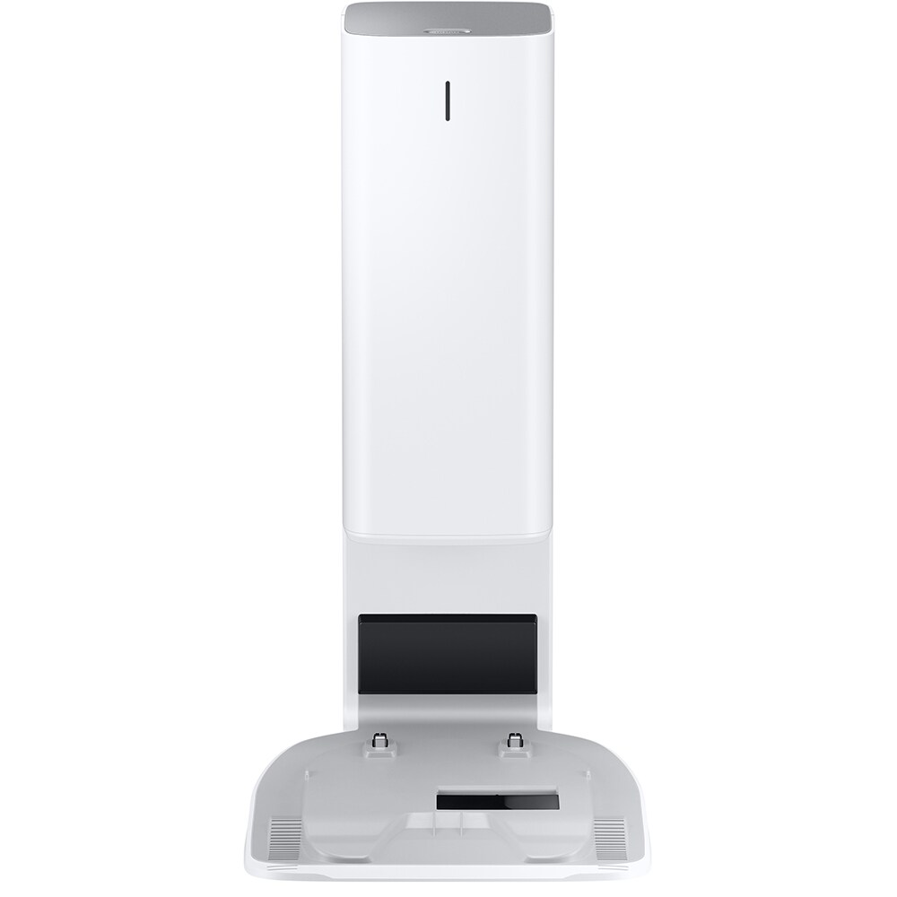 Aspirator robot SAMSUNG Jet Bot AI VR50T95735W/GE, 2.5l, 21.6V, autonomie max 90 min, Wi-Fi, Senzor Active Stereo 3D, alb-argintiu