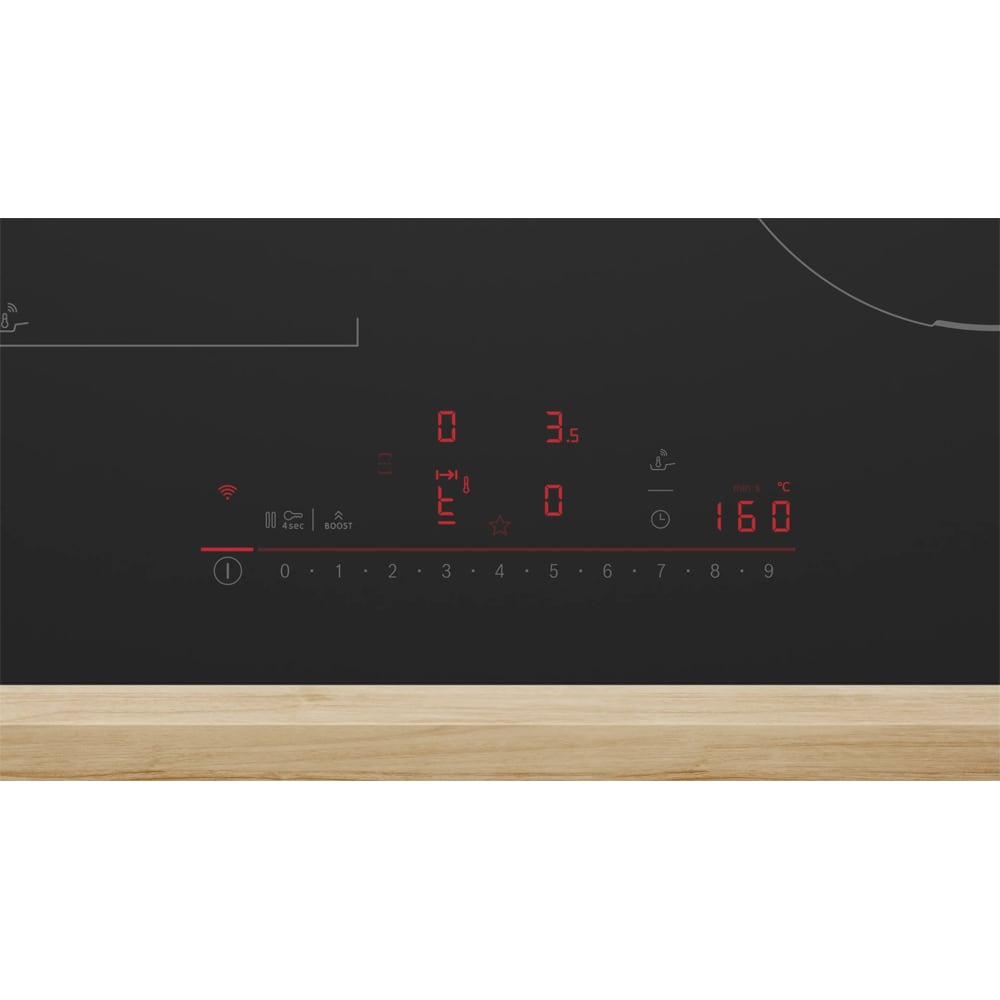 Plita incorporabila BOSCH PVS61AHC1E, Inductie, 4 arzatoare, Touch Control, negru mat