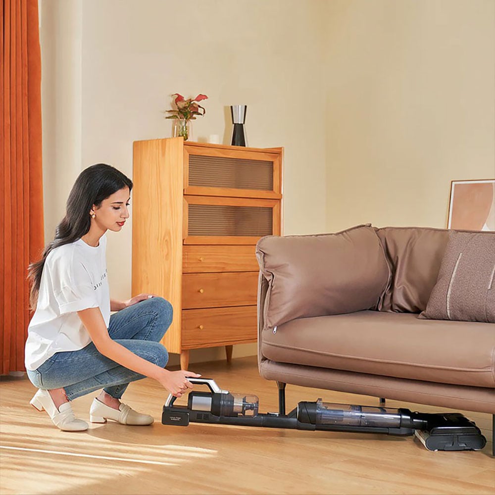 Aspirator vertical JIMMY Pro Cordless PW11, 0.3l, autonomie max 80 min, iluminare LED, negru-argintiu