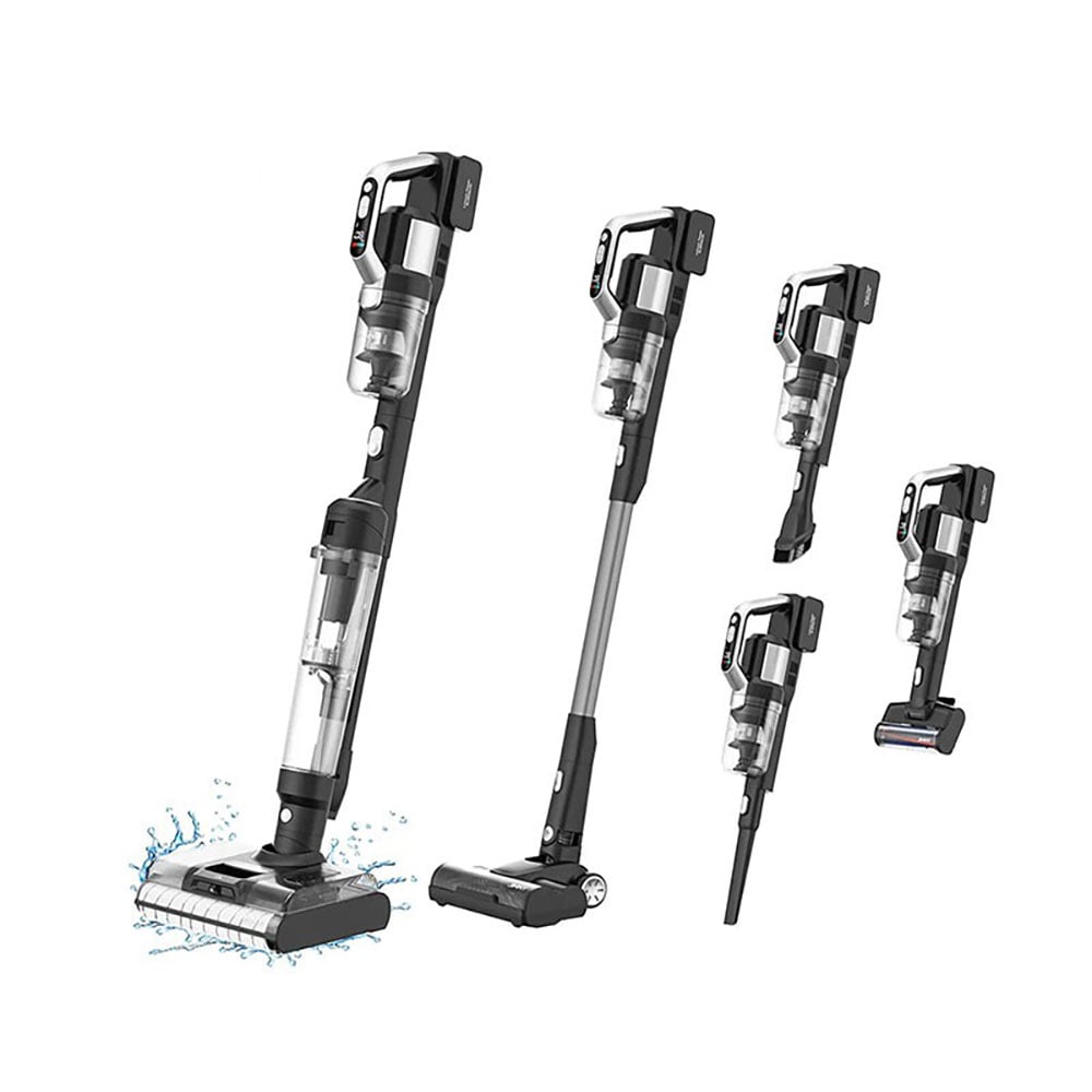 Aspirator vertical JIMMY Pro Max Cordless PW11, 0.3l, autonomie max 80 min, iluminare LED, argintiu-negru