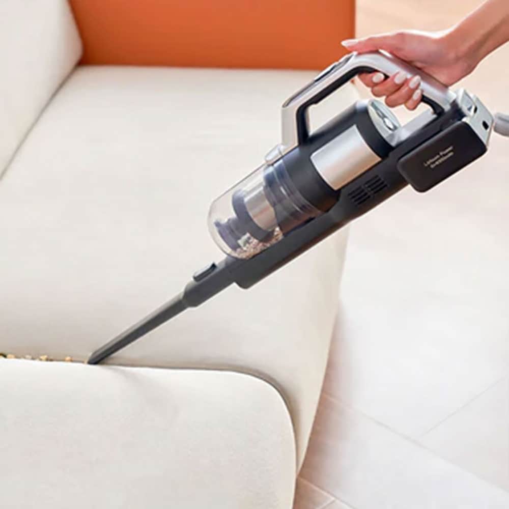 Aspirator vertical JIMMY Pro Max Cordless PW11, 0.3l, autonomie max 80 min, iluminare LED, argintiu-negru