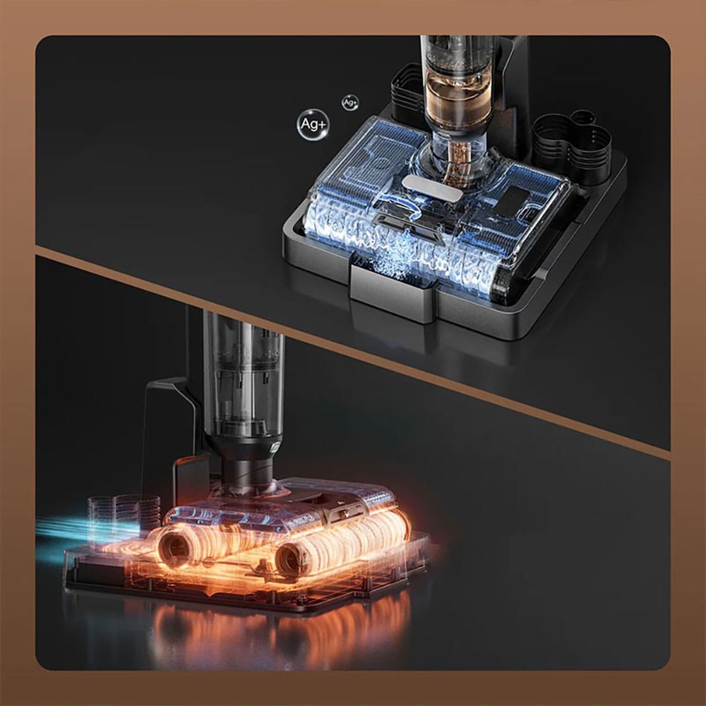 Aspirator vertical JIMMY Pro Max Cordless PW11, 0.3l, autonomie max 80 min, iluminare LED, argintiu-negru