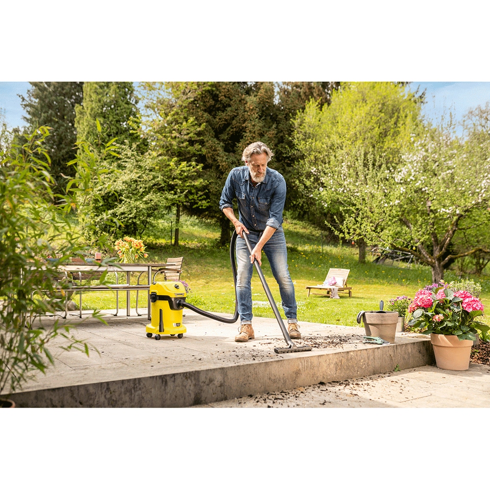 Aspirator fara sac KARCHER WD 3 18, 17l, 225W, 78dB, galben-negru