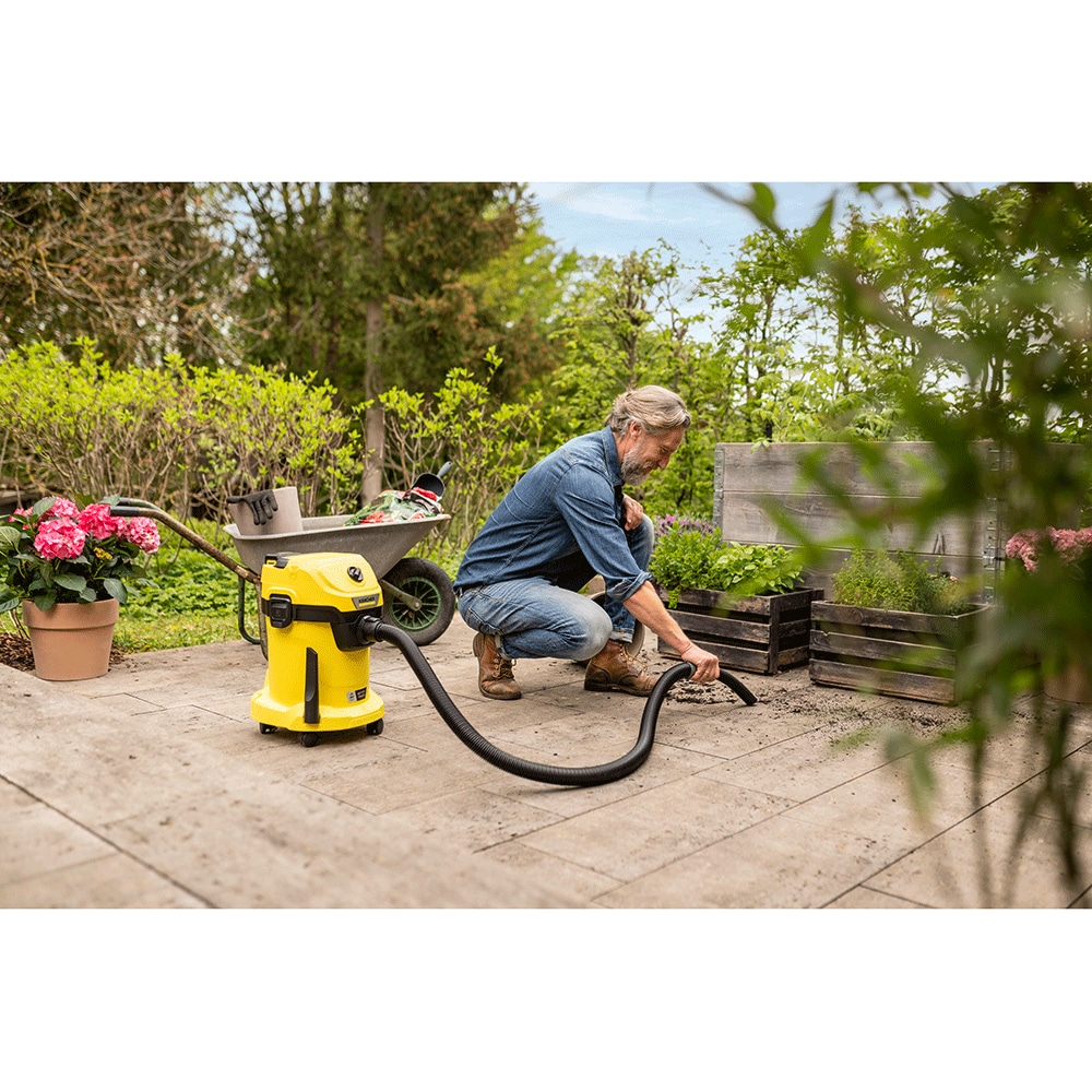 Aspirator fara sac KARCHER WD 3 18, 17l, 225W, 78dB, galben-negru