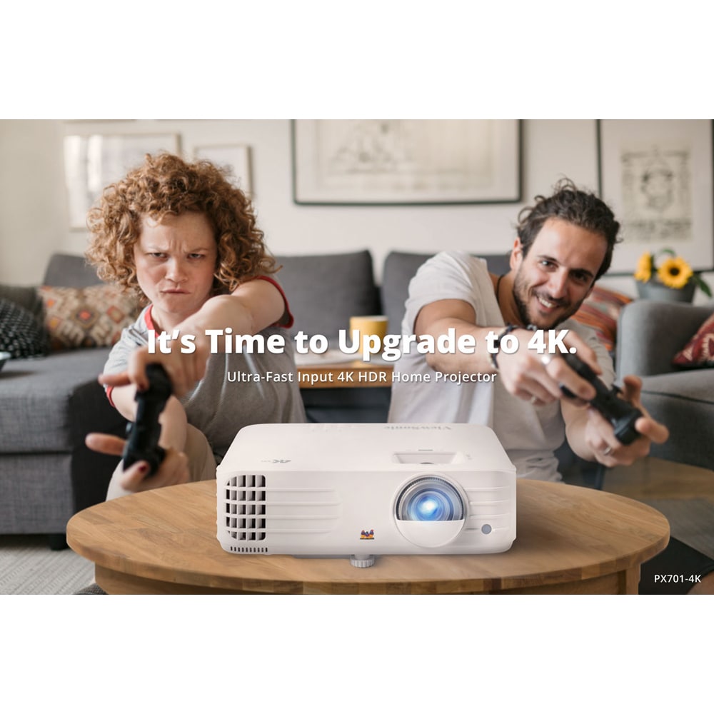 Videoproiector VIEWSONIC PX701-4K, 4K, 3200 lumeni, alb